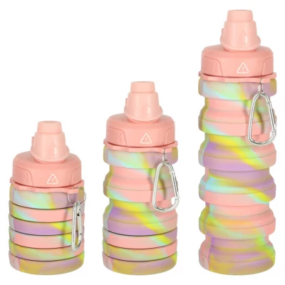 KIK KX3070 Skládací láhev pro děti, 500 ml, růžová