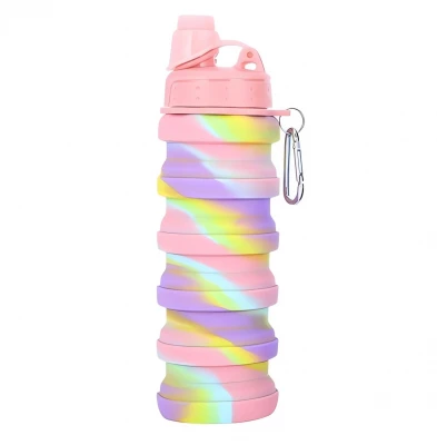 KIK KX3070 Skládací láhev pro děti, 500 ml, růžová