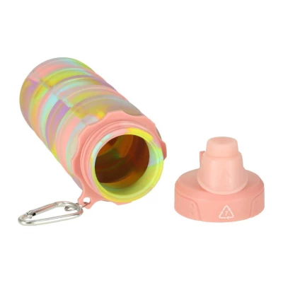 KIK KX3070 Skládací láhev pro děti, 500 ml, růžová