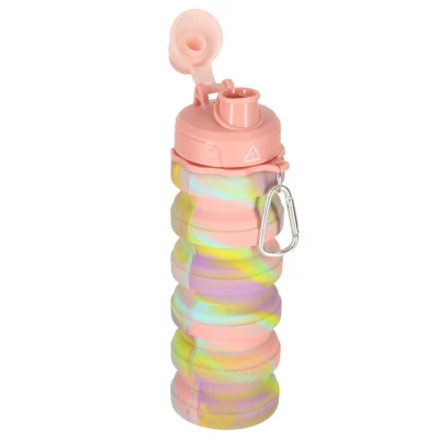 KIK KX3070 Skládací láhev pro děti, 500 ml, růžová