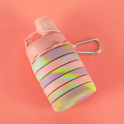 KIK KX3070 Skládací láhev pro děti, 500 ml, růžová