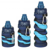 KIK KX3070 Skládací láhev pro děti, 500 ml, modrá