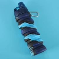 KIK KX3070 Skládací láhev pro děti, 500 ml, modrá