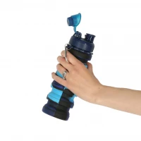 KIK KX3070 Skládací láhev pro děti, 500 ml, modrá