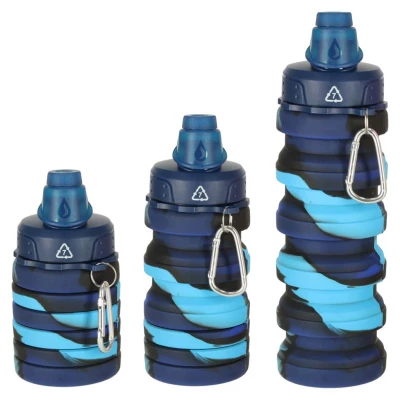 KIK KX3070 Skládací láhev pro děti, 500 ml, modrá