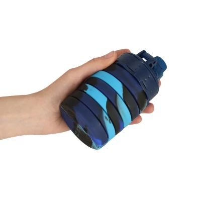 KIK KX3070 Skládací láhev pro děti, 500 ml, modrá