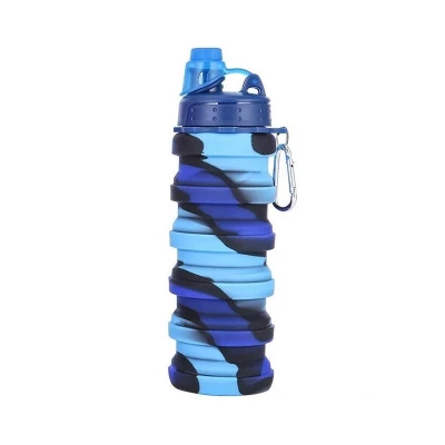 KIK KX3070 Skládací láhev pro děti, 500 ml, modrá