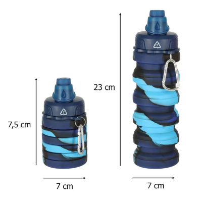 KIK KX3070 Skládací láhev pro děti, 500 ml, modrá