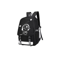 eCa PL157 Univerzální školní sportovní batoh s USB portem, 19 l, černá