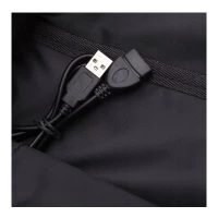 eCa PL158 Univerzální školní sportovní batoh s klíčenkou a USB portem, 37 l, černá