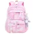 eCa PL159R Univerzálny školský batoh RAINBOW s vreckami a maskotom, 35 l, ružový