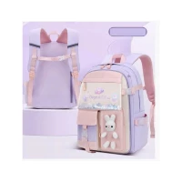 eCa PL163FIO Univerzální školní batoh RABBIT s kapsami a reflexními prvky, 35 l, fialová