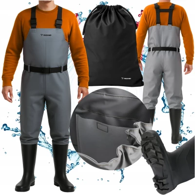 Trizand 25892 Brodící kalhoty s opaskem, vel. 43, šedá