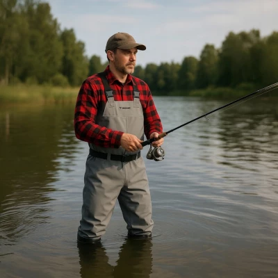 Trizand 25890 Brodící kalhoty s opaskem, vel. 41, šedá