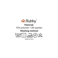 Ruhhy 26037 Elastický potah na rohovou pohovku 145-185 cm, polštář 45 x 45 cm, tmavě šedá