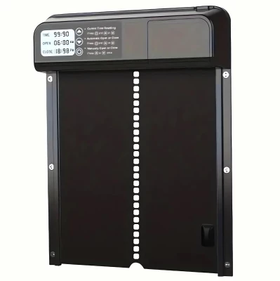 APT DA265 Automatické dveře kurníku s časovačem, černé
