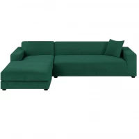 Ruhhy 26032 Elastický potah na rohovou pohovku 145-185 cm, polštář 45 x 45 cm, zelená