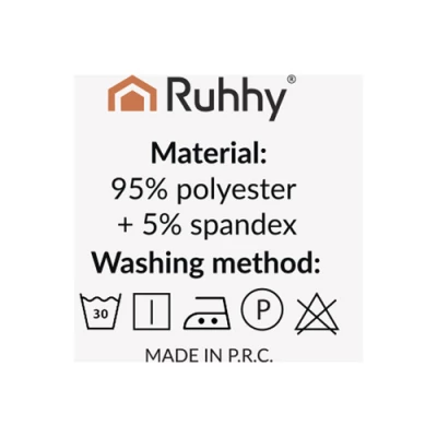 Ruhhy 25991 Elastický potah na židli 6 ks, světle šedá