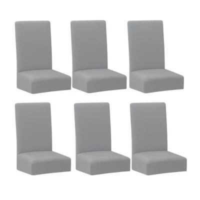 Ruhhy 25991 Elastický potah na židli 6 ks, světle šedá