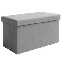 Ruhhy 25996 Taburet skládací látkový, 80 kg, 60 x 30 x 30 cm, tmavě šedá