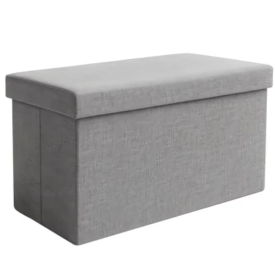Ruhhy 25996 Taburet skládací látkový, 80 kg, 60 x 30 x 30 cm, tmavě šedá