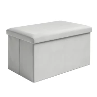 Ruhhy 25994 Skladacia textilná stolička, 80 kg, 60 x 30 x 30 cm, svetlosivá