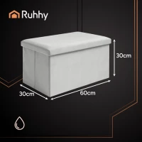 Ruhhy 25994 Skladacia textilná stolička, 80 kg, 60 x 30 x 30 cm, svetlosivá