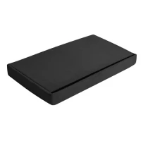Ruhhy 25995 Taburet skládací látkový, 80 kg, 60 x 30 x 30 cm, černá