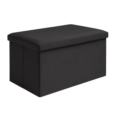 Ruhhy 25995 Taburet skládací látkový, 80 kg, 60 x 30 x 30 cm, černá