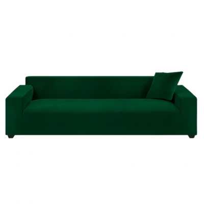 Ruhhy 26183 Elastický poťah na rohovú pohovku 190 -230 cm, vankúš 45 x 45 cm, zelený