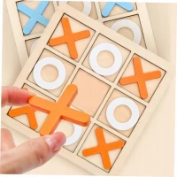 Pronett XJ5316 Piškvorky, drevené puzzle červené a biele
