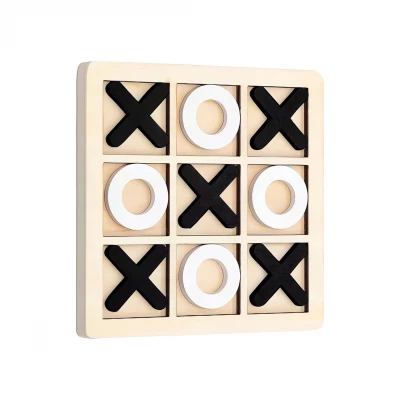 Pronett XJ5316 Piškvorky, drevené puzzle červené a biele