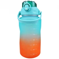 Foxter 2572 Láhev na vodu s denním pitným režimem 1500 ml oranžová a modrá