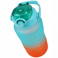 Foxter 2572 Láhev na vodu s denním pitným režimem 1500 ml modrorůžová
