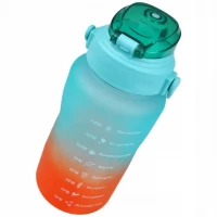 Foxter 2572 Láhev na vodu s denním pitným režimem 1500 ml modrorůžová