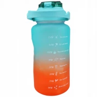 Foxter 2572 Láhev na vodu s denním pitným režimem 1500 ml modrorůžová