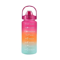 Foxter 2572 Láhev na vodu s denním pitným režimem 1500 ml modrorůžová