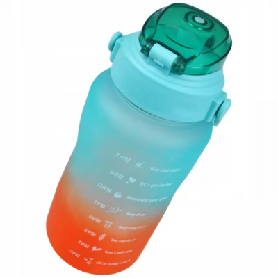 Foxter 2572 Láhev na vodu s denním pitným režimem 1500 ml modrorůžová