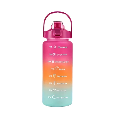 Foxter 2572 Láhev na vodu s denním pitným režimem 1500 ml modrorůžová