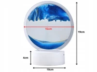 Verk 12383 Pohyblivý obraz s dynamickým 3D pískem, červený