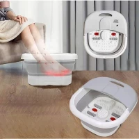 Verk 27510 Skládací masážní přístroj na nohy, 500W, šedý