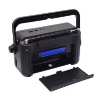 Verk 27544 Přenosné analogové rádio AM/FM/SW, Micro USB, 3.7V, 1200mAh, černošedé