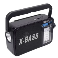 Verk 27544 Přenosné analogové rádio AM/FM/SW, Micro USB, 3.7V, 1200mAh, černošedé