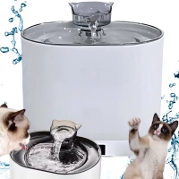Verk 19489 Fontána pro domácí mazlíčky se senzorem pohybu, 2,2 L, bílá
