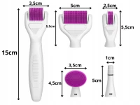 Verk 24590 Derma váleček 6 v 1, 0,5 / 1,0 / 1,5 mm, bílofialový