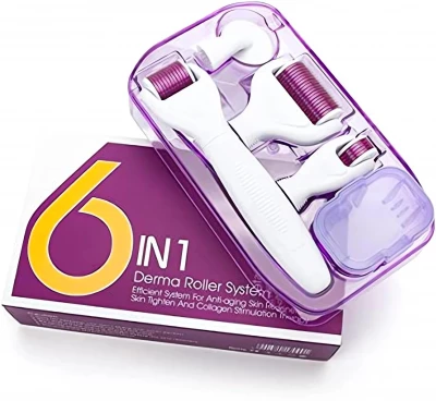 Verk 24590 Derma váleček 6 v 1, 0,5 / 1,0 / 1,5 mm, bílofialový