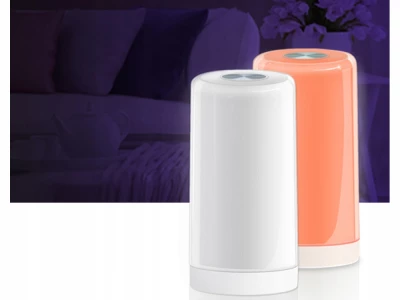 Verk 12358 Dotyková LED RGB lampa, 3 x AAA, USB-C 5V, bílá