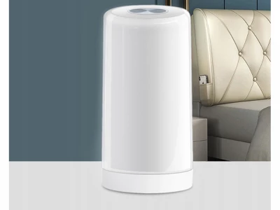 Verk 12358 Dotyková LED RGB lampa, 3 x AAA, USB-C 5V, bílá