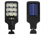 Verk 12372 Pouliční osvětlení solární s pohybovým senzorem 63 LED, černá