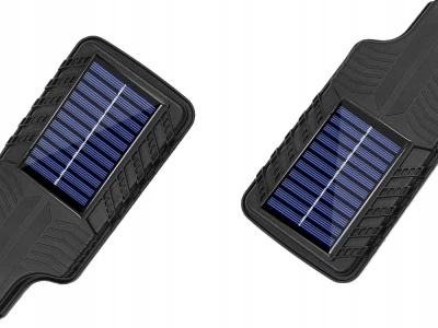 Verk 12372 Pouliční osvětlení solární s pohybovým senzorem 63 LED, černá